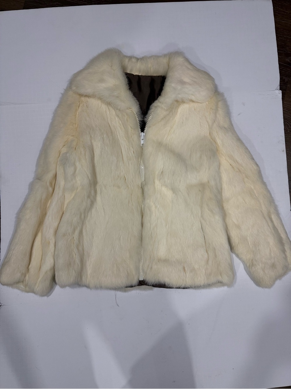 Off white Rabbit fur